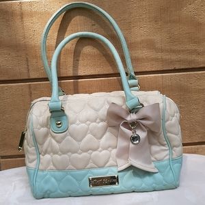 Betsey Johnson white shoulder bag